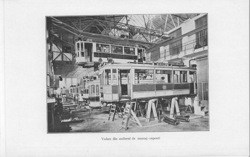 Buletinul Soc. Politehnice anul XLV nr.2 Feb. 1931 Organizarea lucrului la A.C. ale S.T.B. img. 1 Vedere din atelierul de montaj - cupeuri.jpg