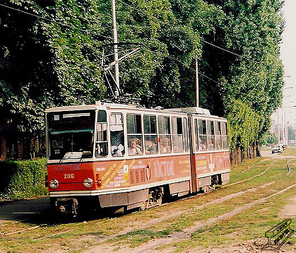 Tramvai Tatra KT4D 206 - Str. D. Cantemir - 2001.jpg